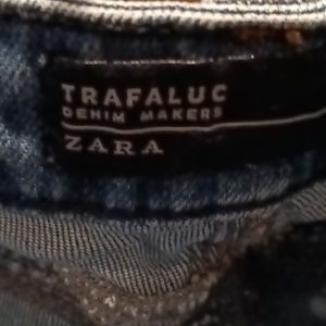 FINAL PRICE ZARA TRAFALUC ripped distressed blue jeans Size 8